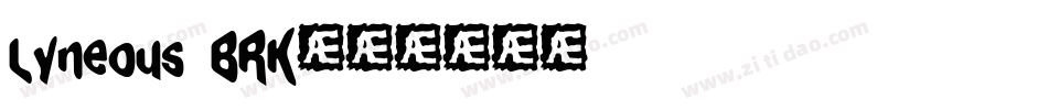 Lyneous BRK字体转换